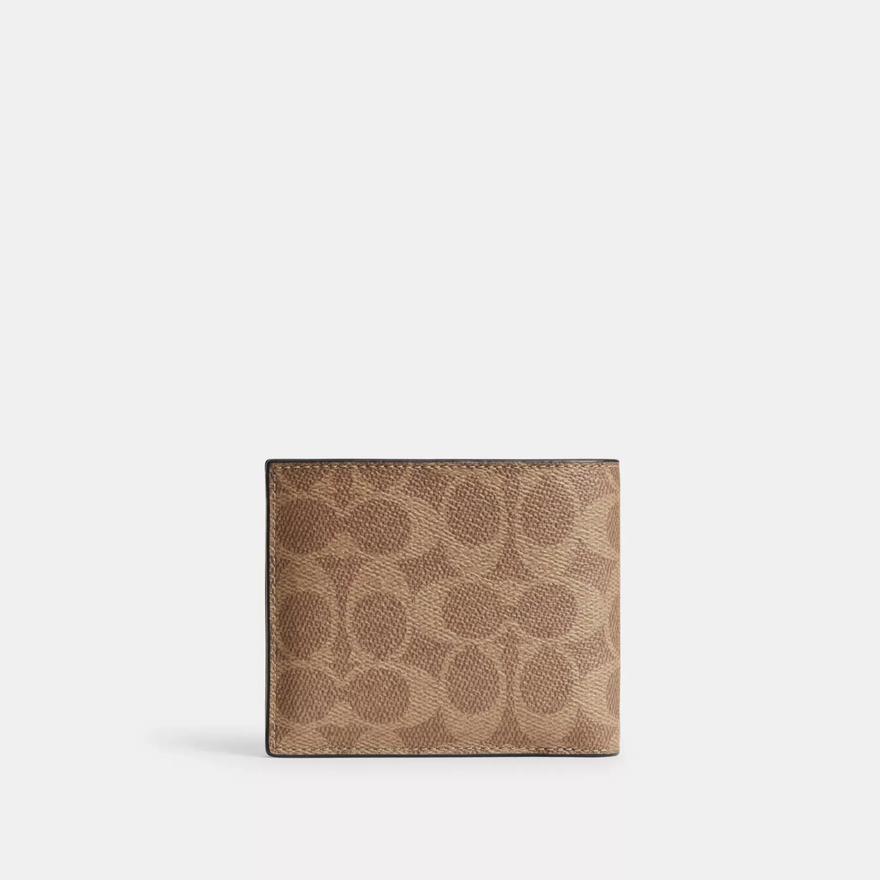 3-In-1 Wallet In Signature Canvas With Coach Graphic