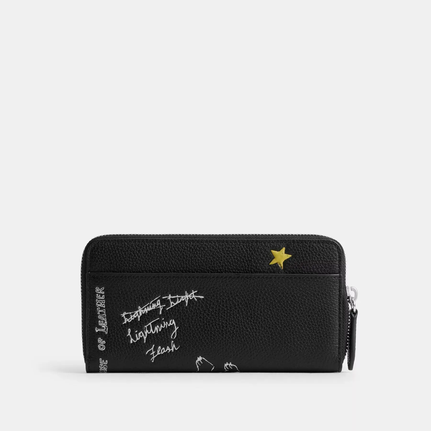 Accordion Wallet With Sketch Print