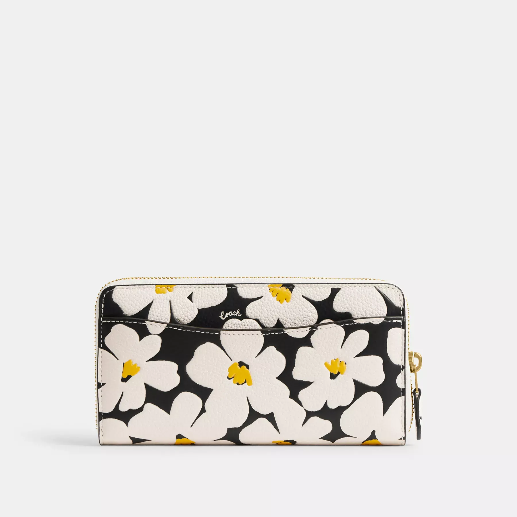 Accordion Zip Wallet With Floral Print