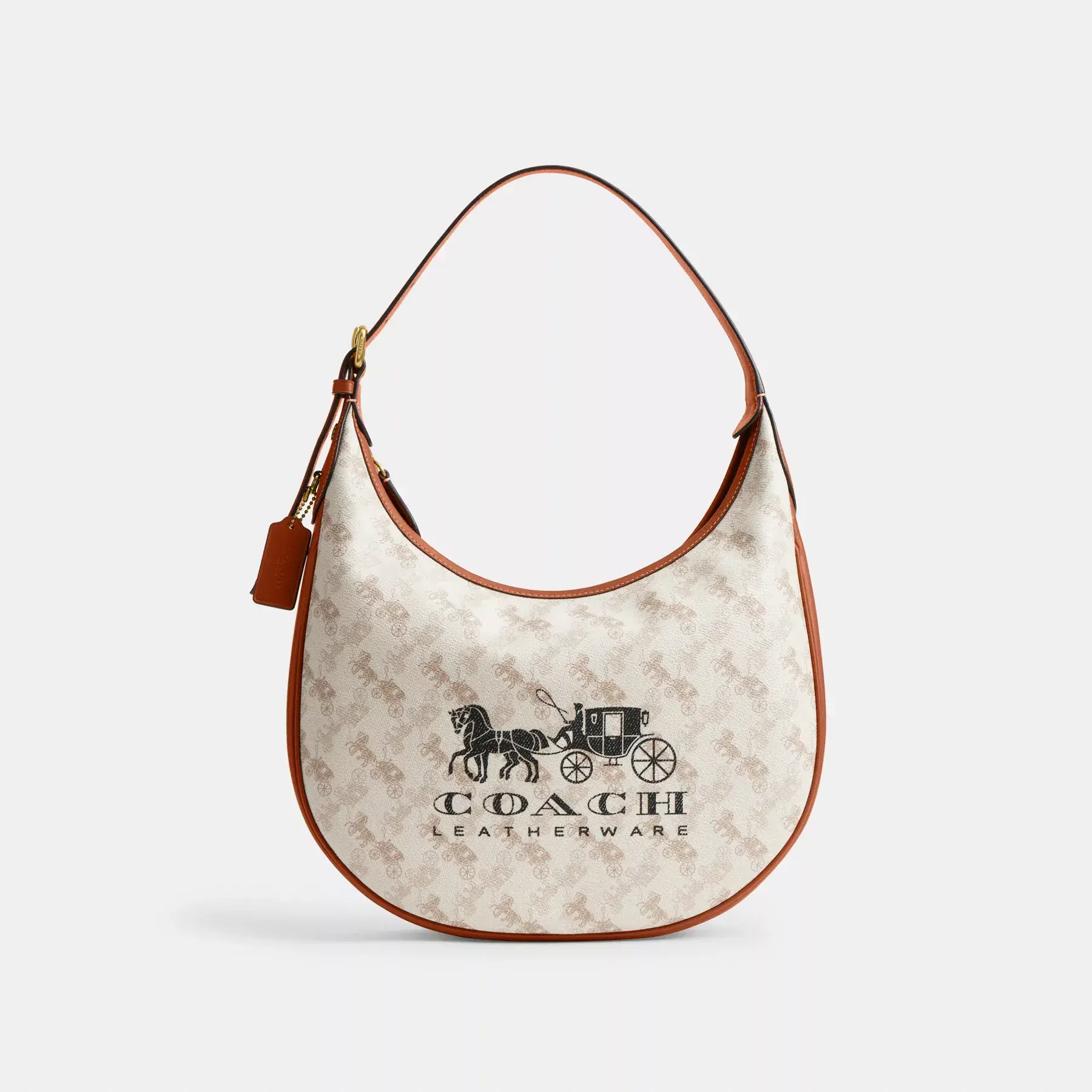 Ace Hobo Bag With Horse And Carriage Print