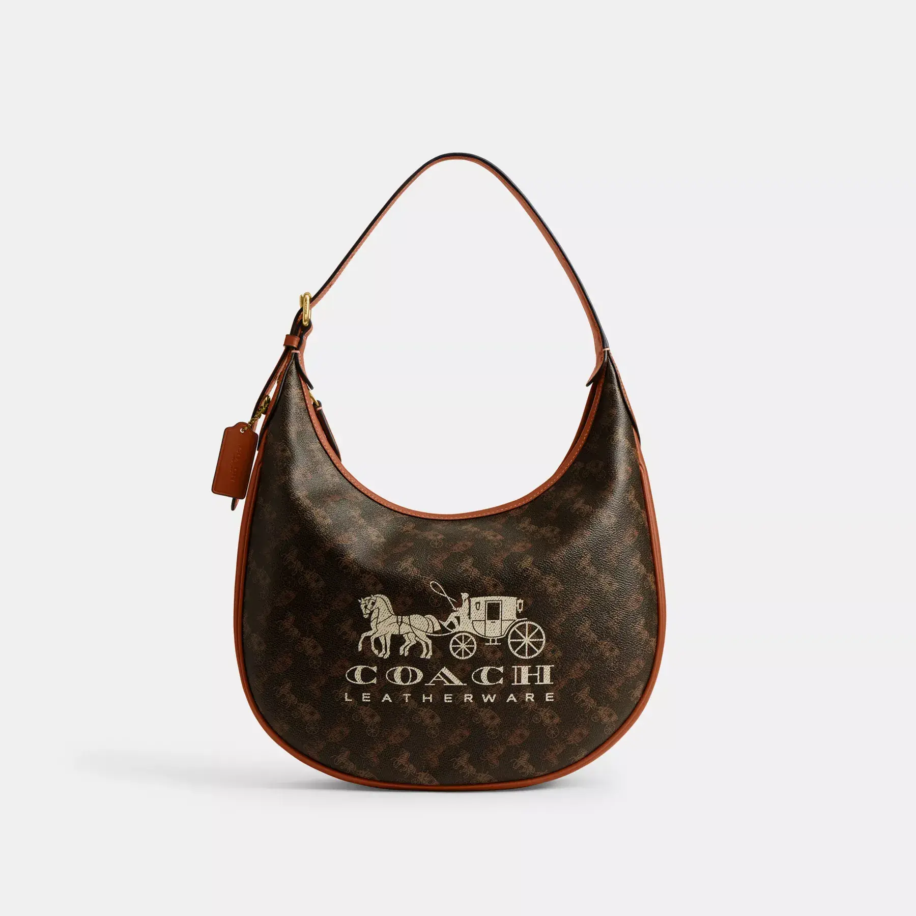 Ace Hobo Bag With Horse And Carriage Print