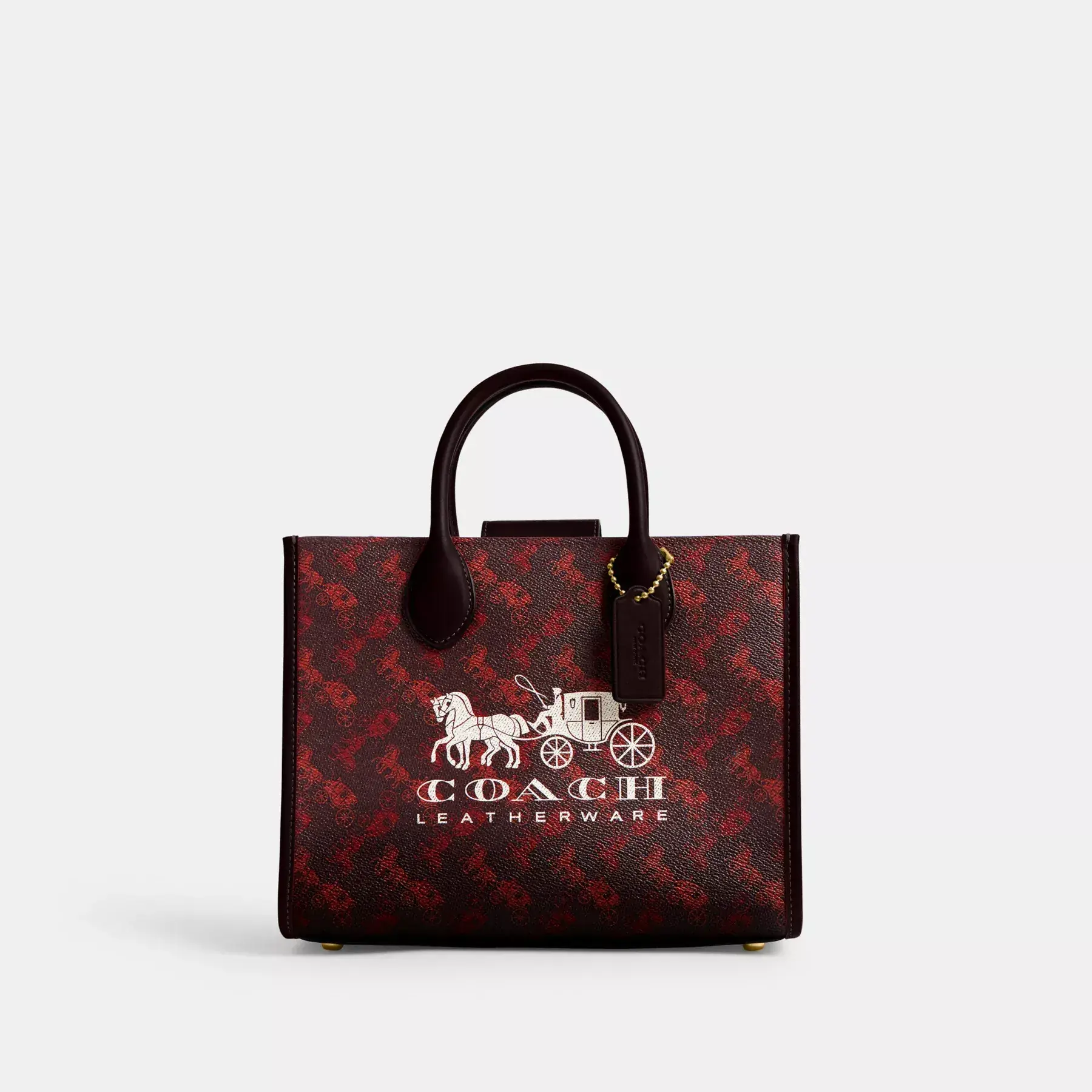Ace Tote Bag 26 With Horse And Carriage Print