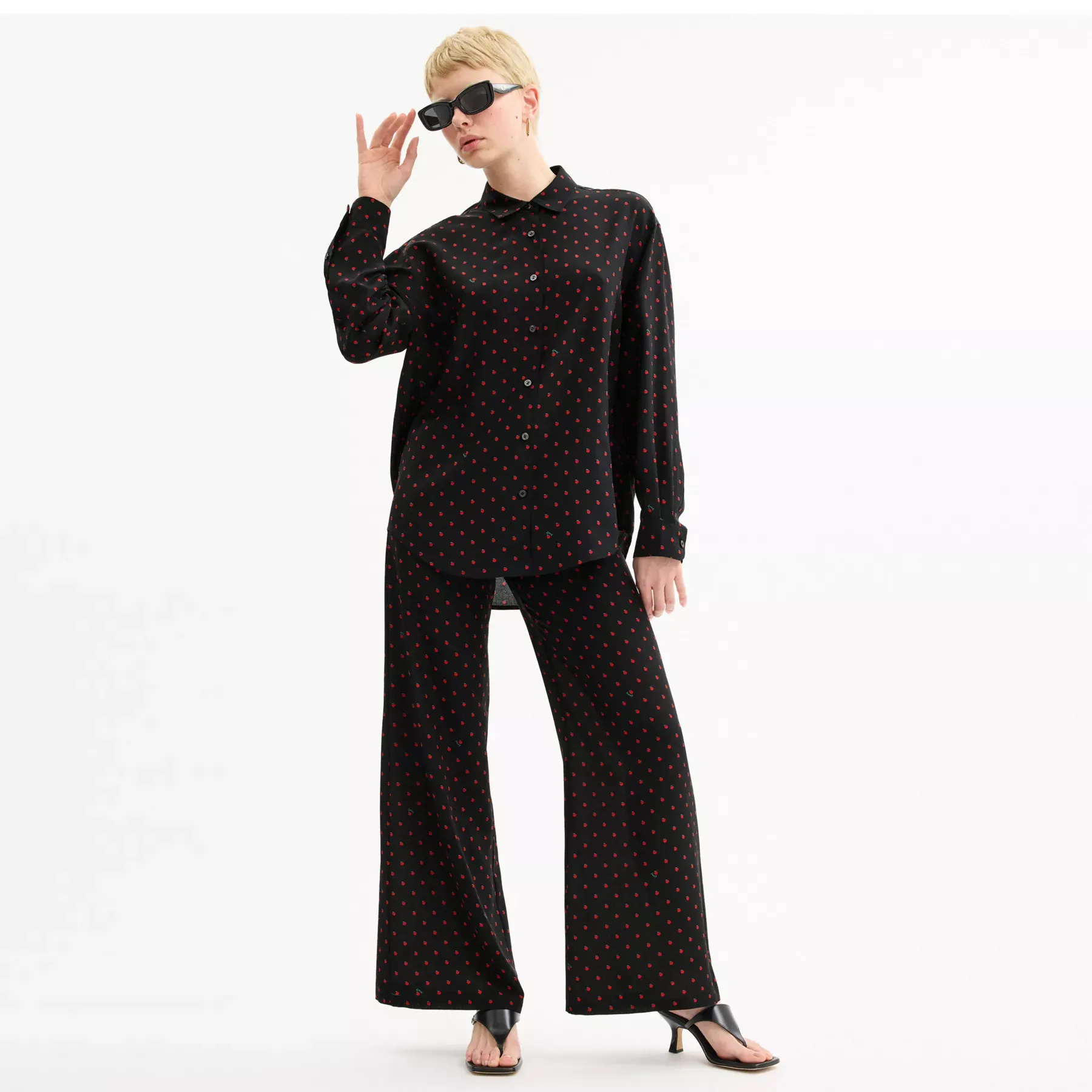 Apple Dot Button Down Shirt