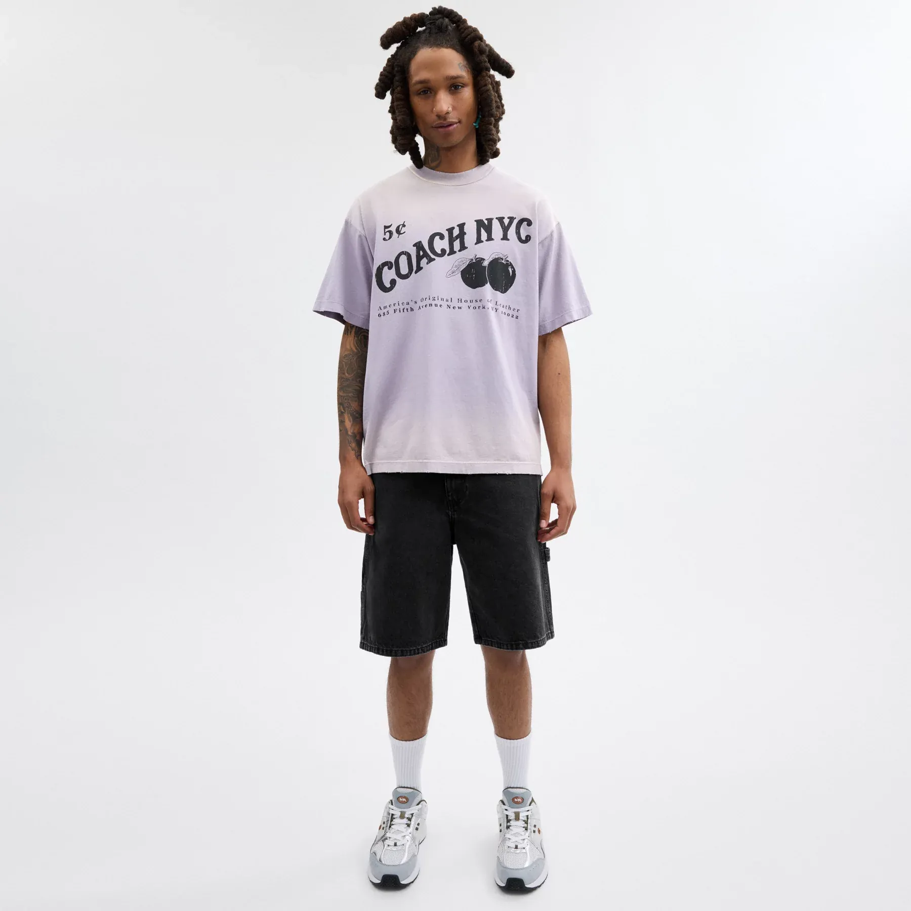 Black Denim Shorts In Organic Cotton