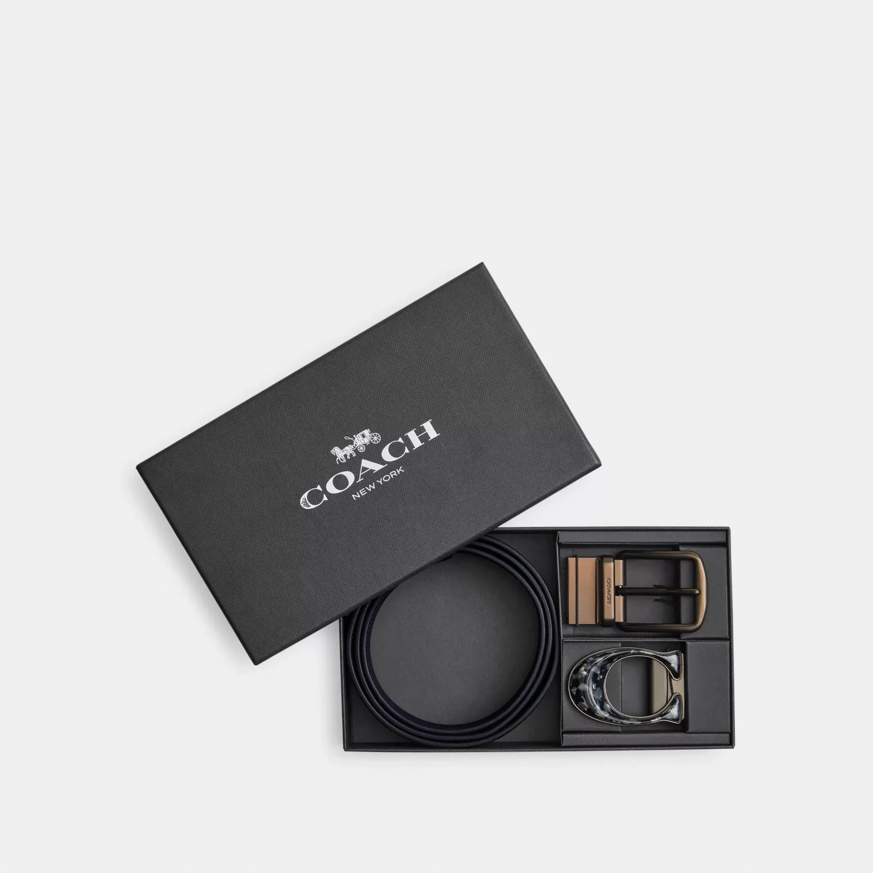 Boxed Harness And Signature Buckle Cut-To-Size Reversible Belt, 38mm