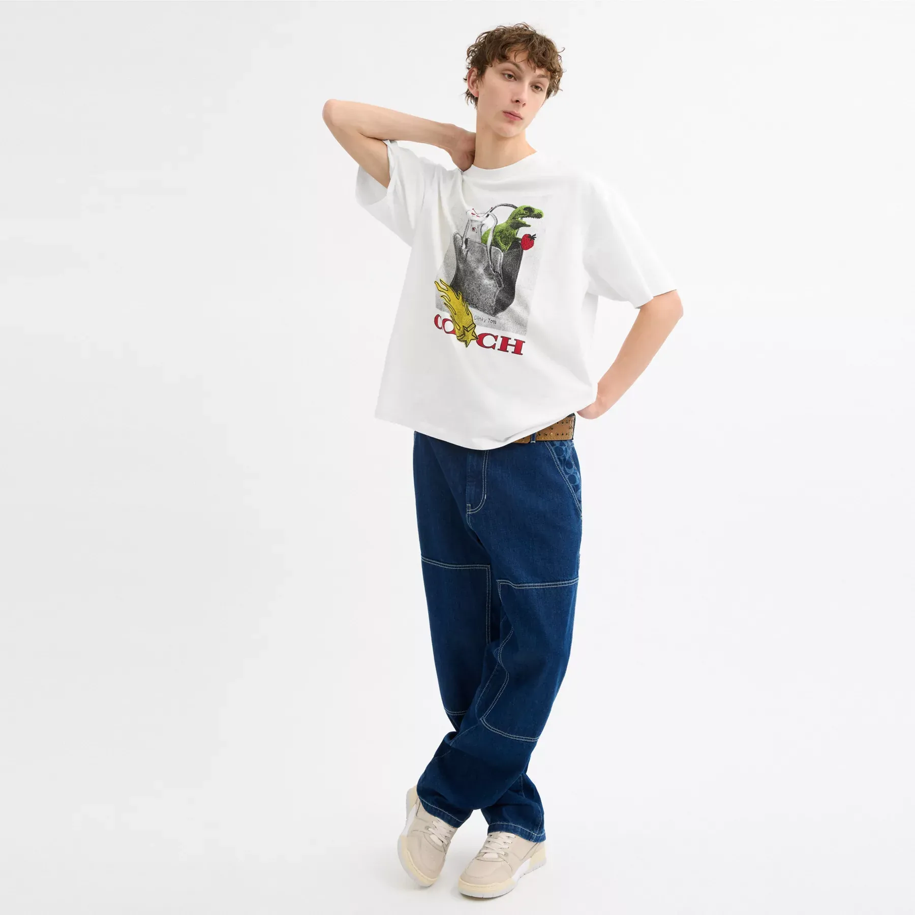 Collage Relaxed T-Shirt In Organic Cotton