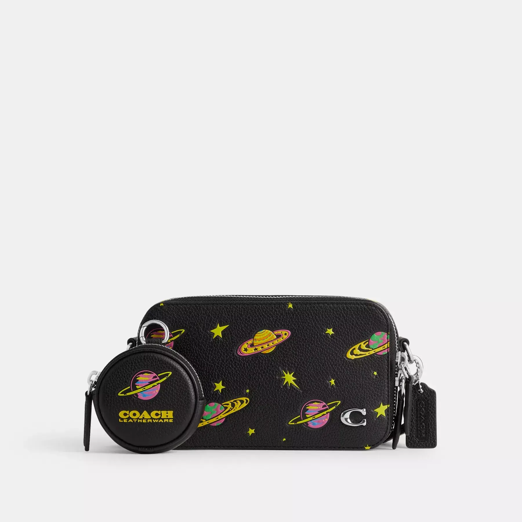 Cosmic Coach Charter Slim Crossbody With Planet Print