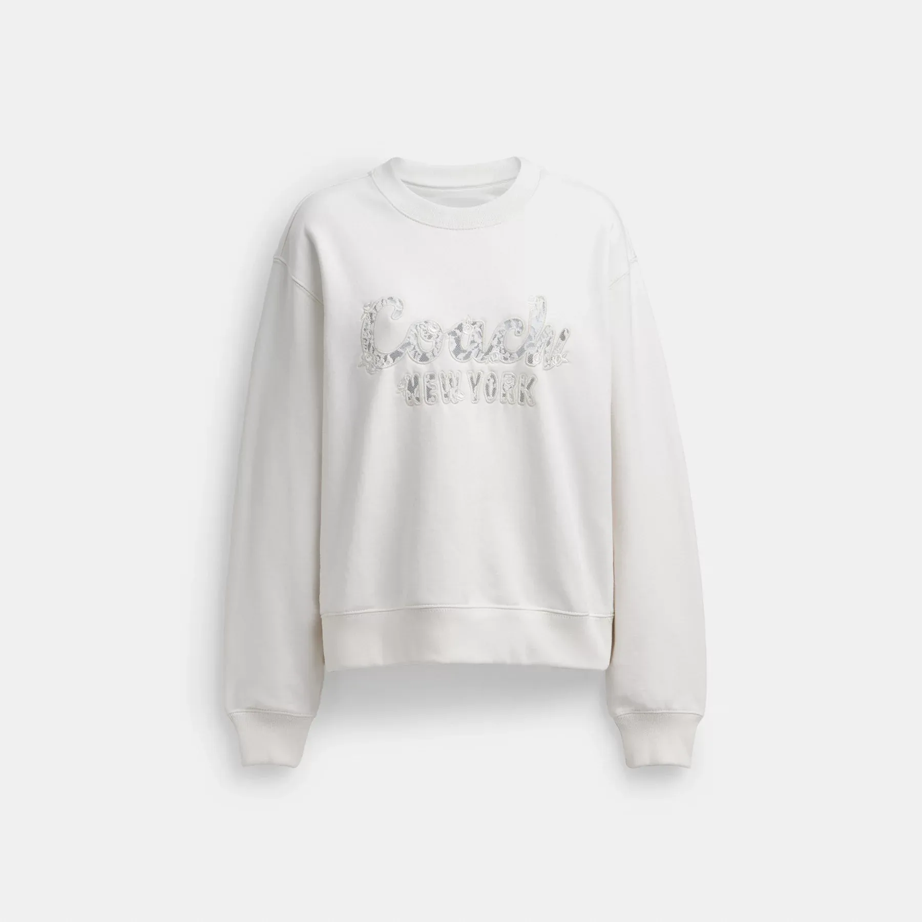 Cursive Coach Embroidered Sweatshirt