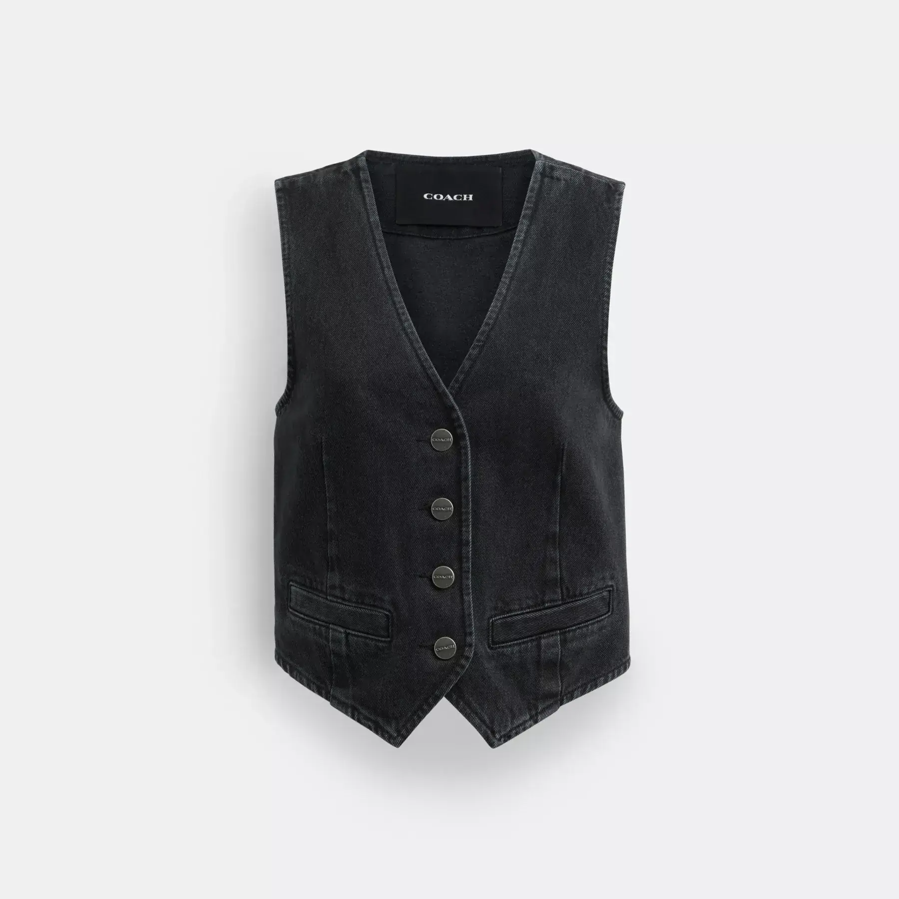 Denim Vest In Organic Cotton
