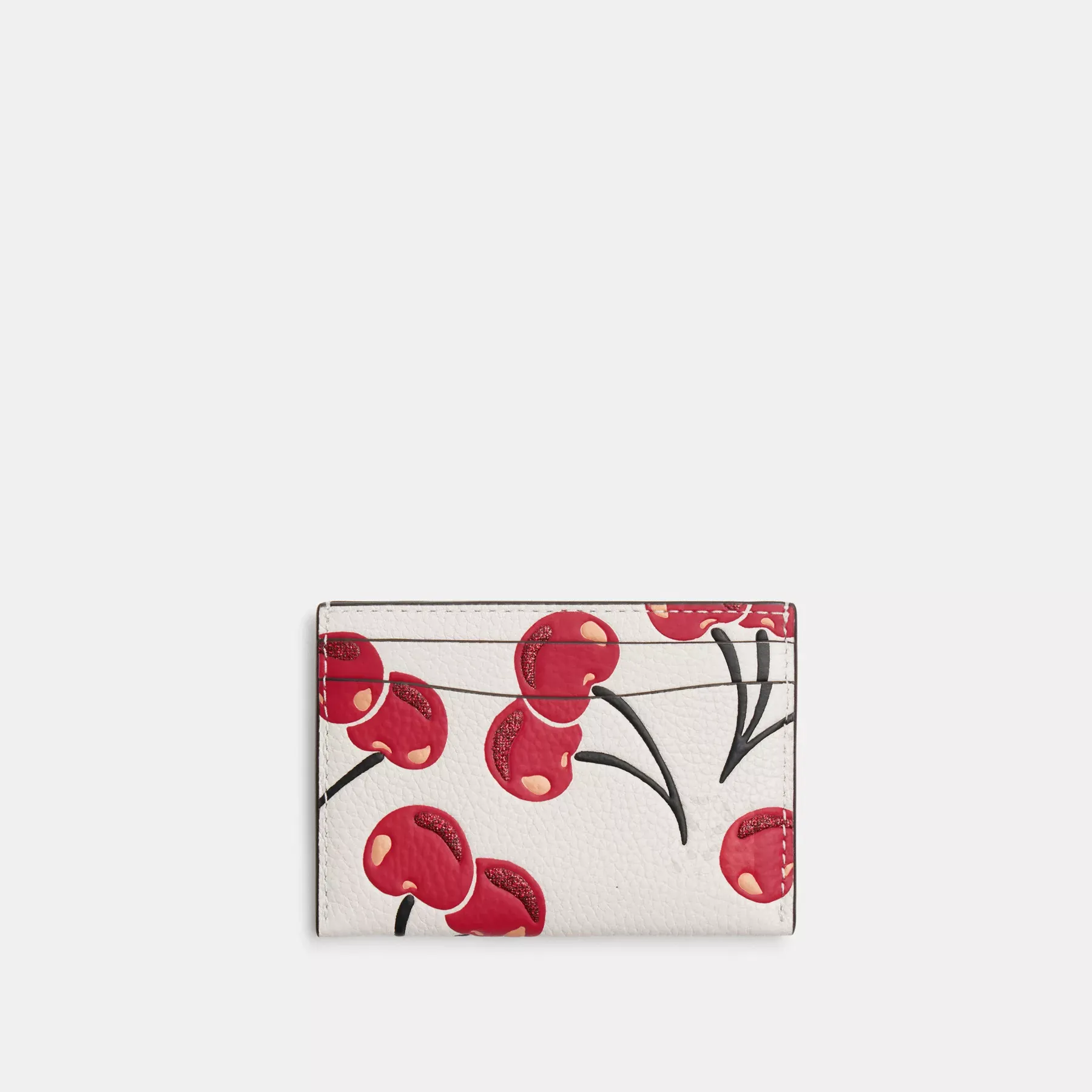Essential Card Case With Cherry Print