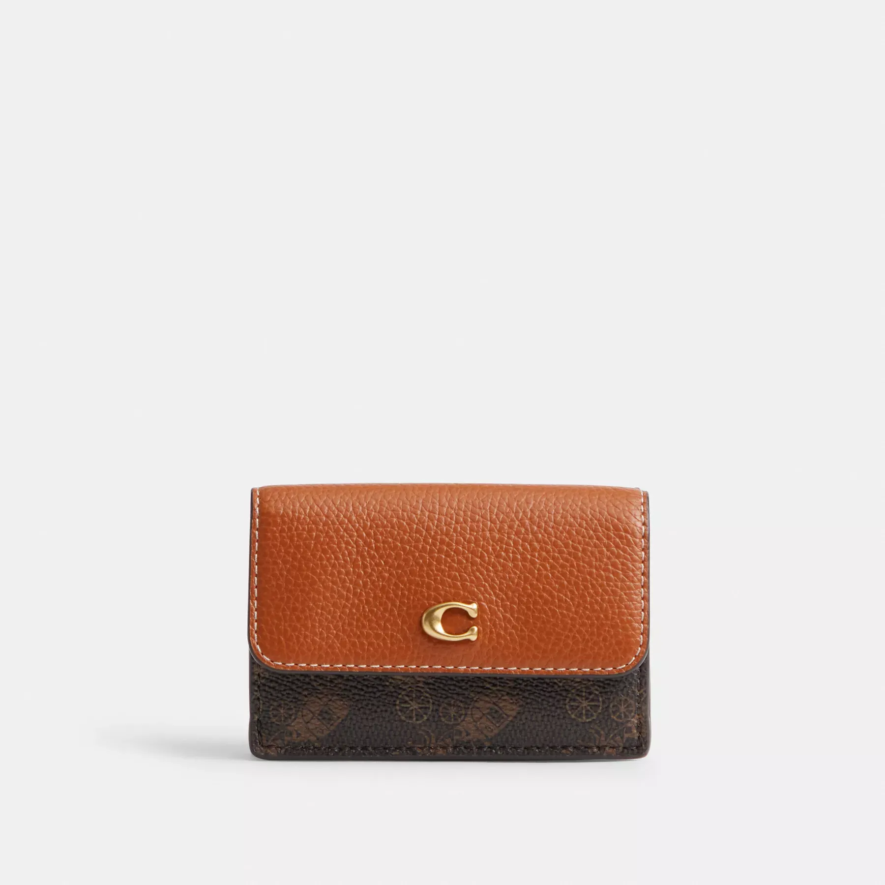 Essential Mini Trifold Wallet With Horse And Carriage Print