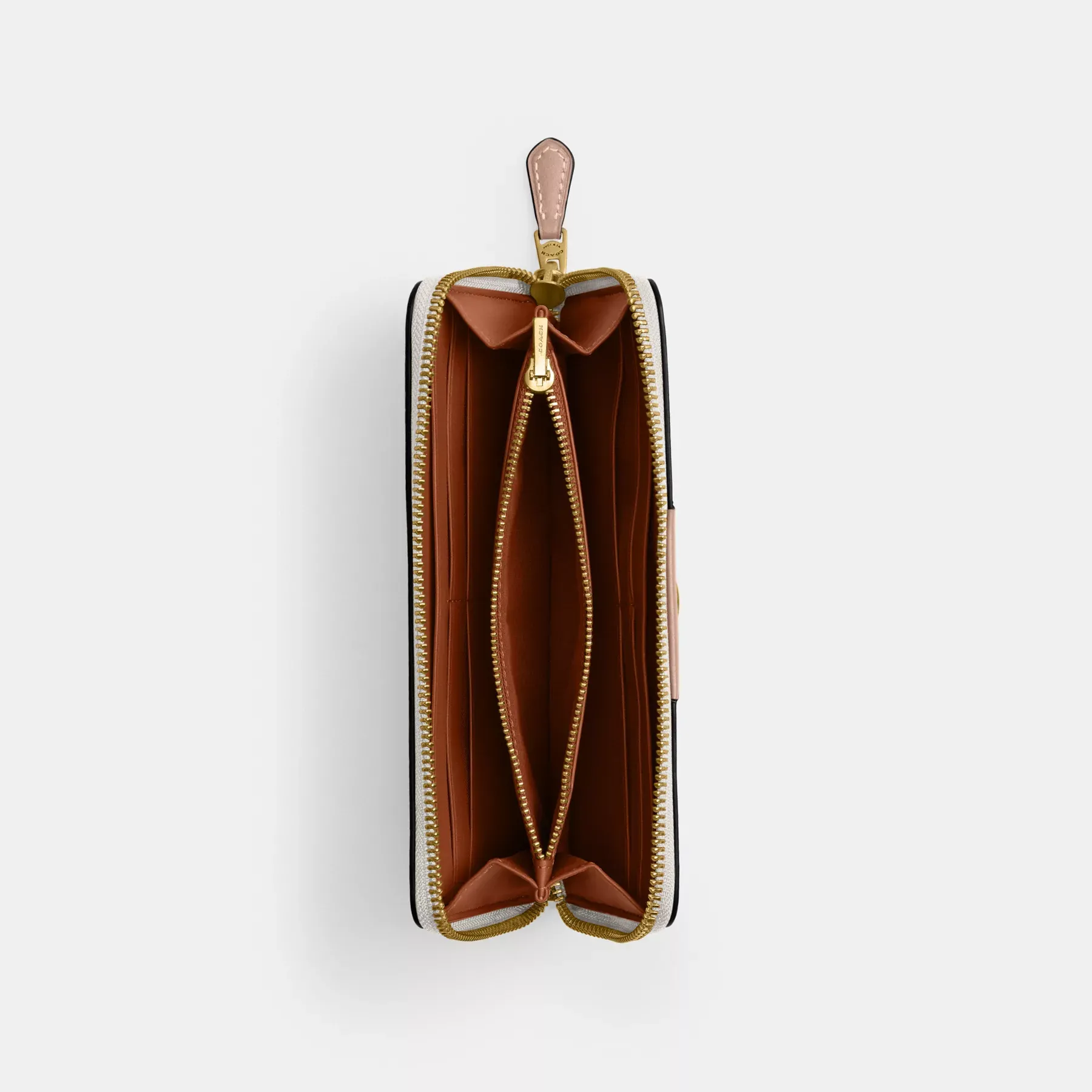 Essential Slim Accordion Zip Wallet With Horse And Carriage Print