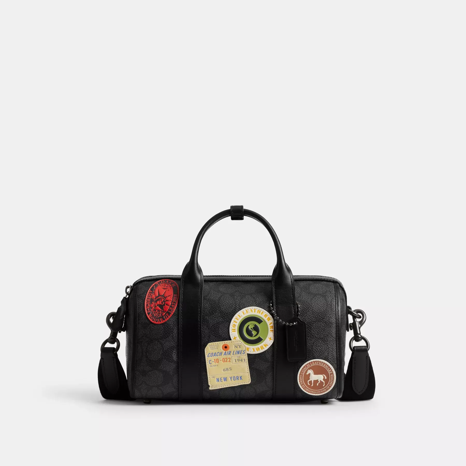 Gotham Duffle Bag 24 In Signature Canvas With Patches