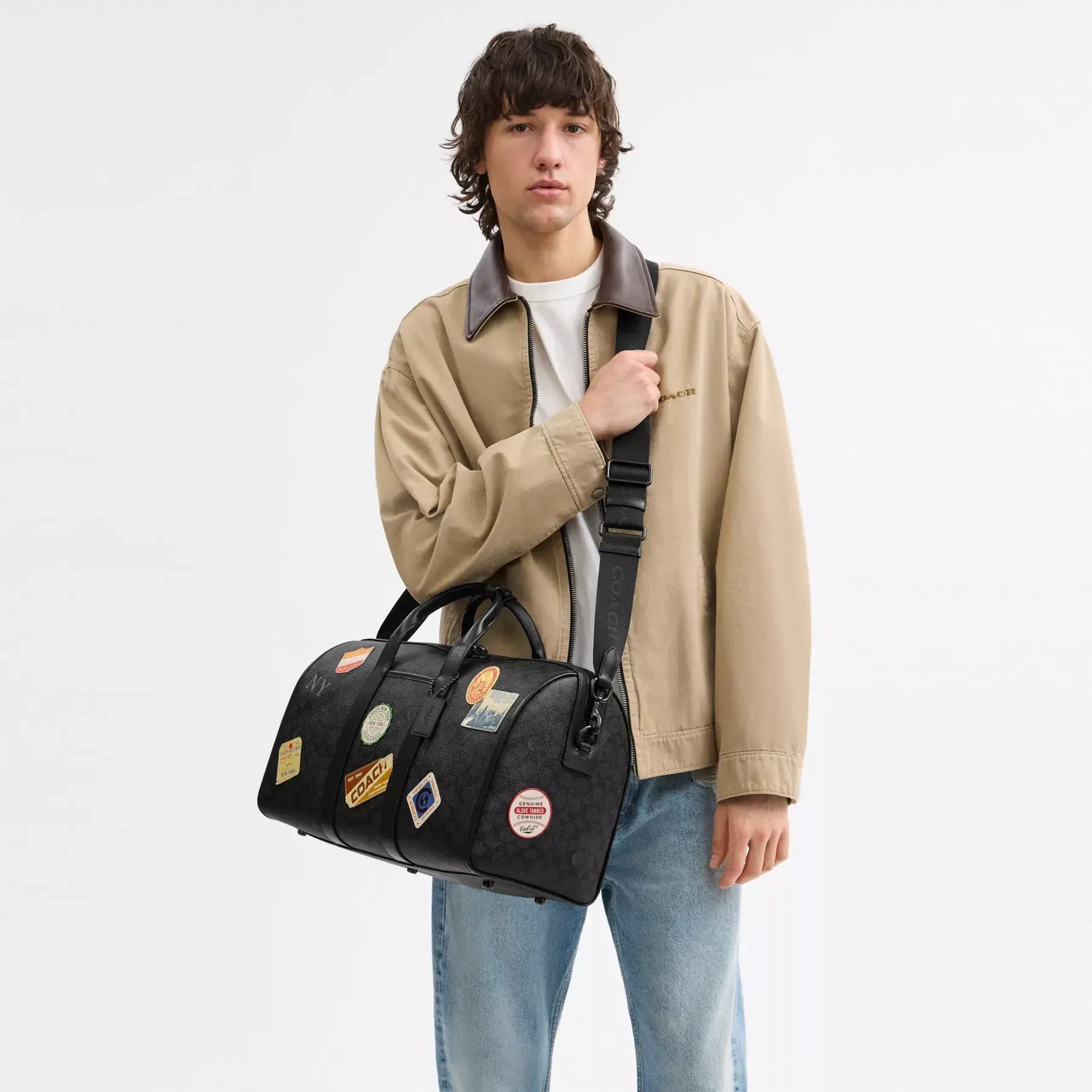 Gotham Duffle Bag 45 In Signature Canvas With Patches Gotham Duffle Bag 45 In Signature Canvas With Patches
