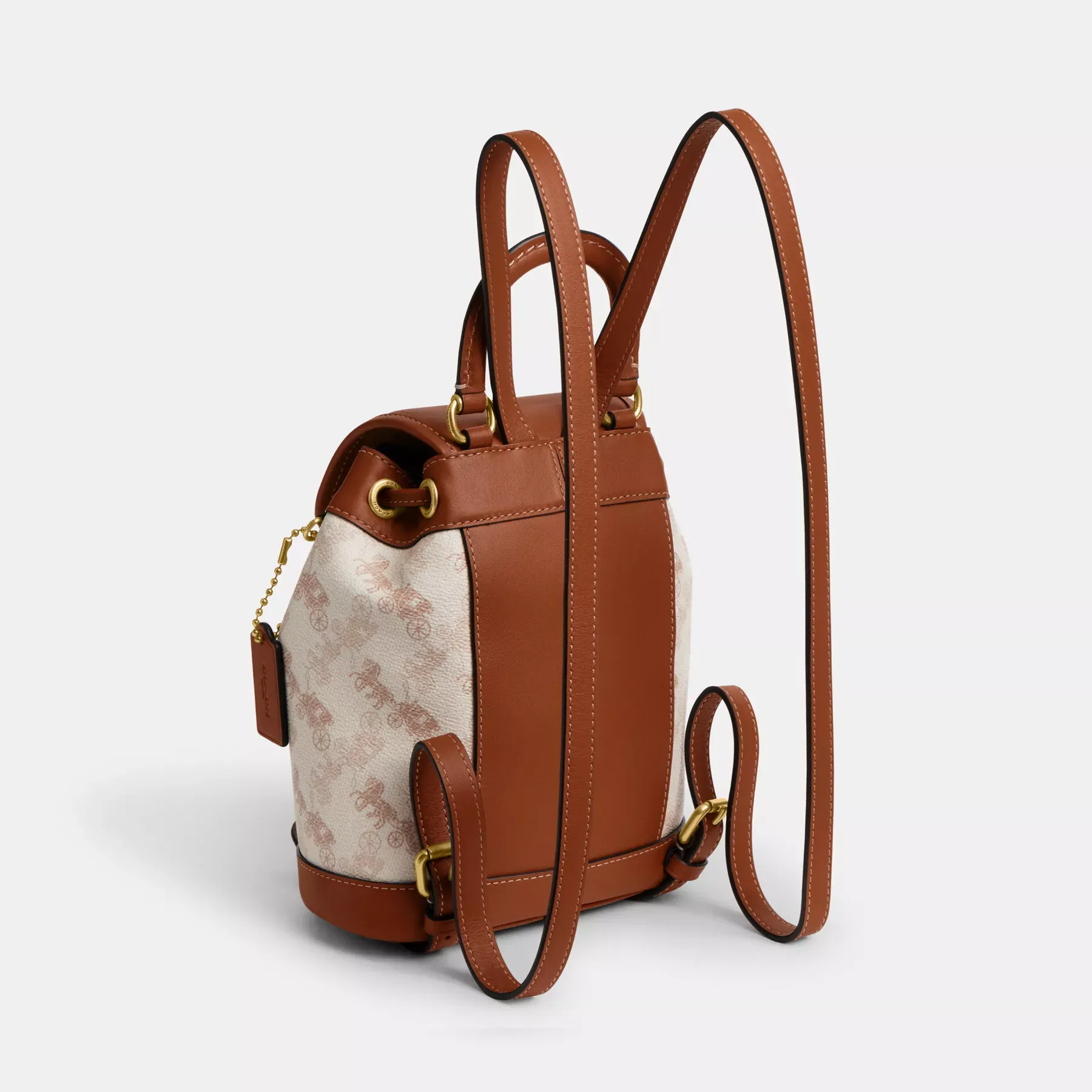 Harper Backpack With Horse And Carriage Print