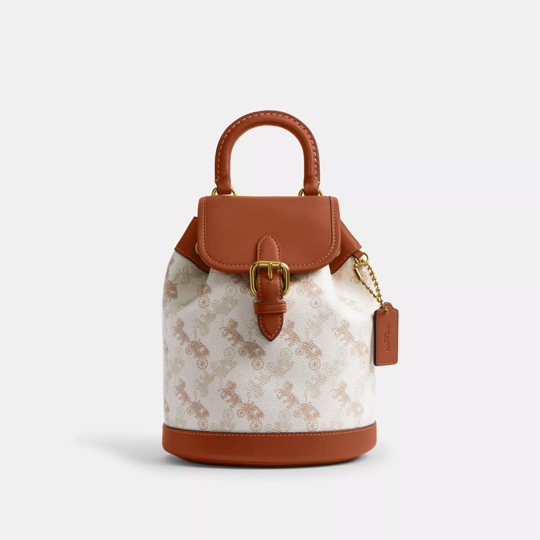 Harper Backpack With Horse And Carriage Print