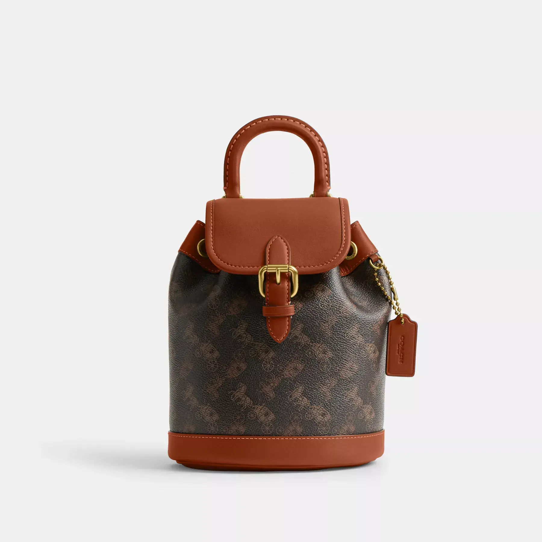 Harper Backpack With Horse And Carriage Print