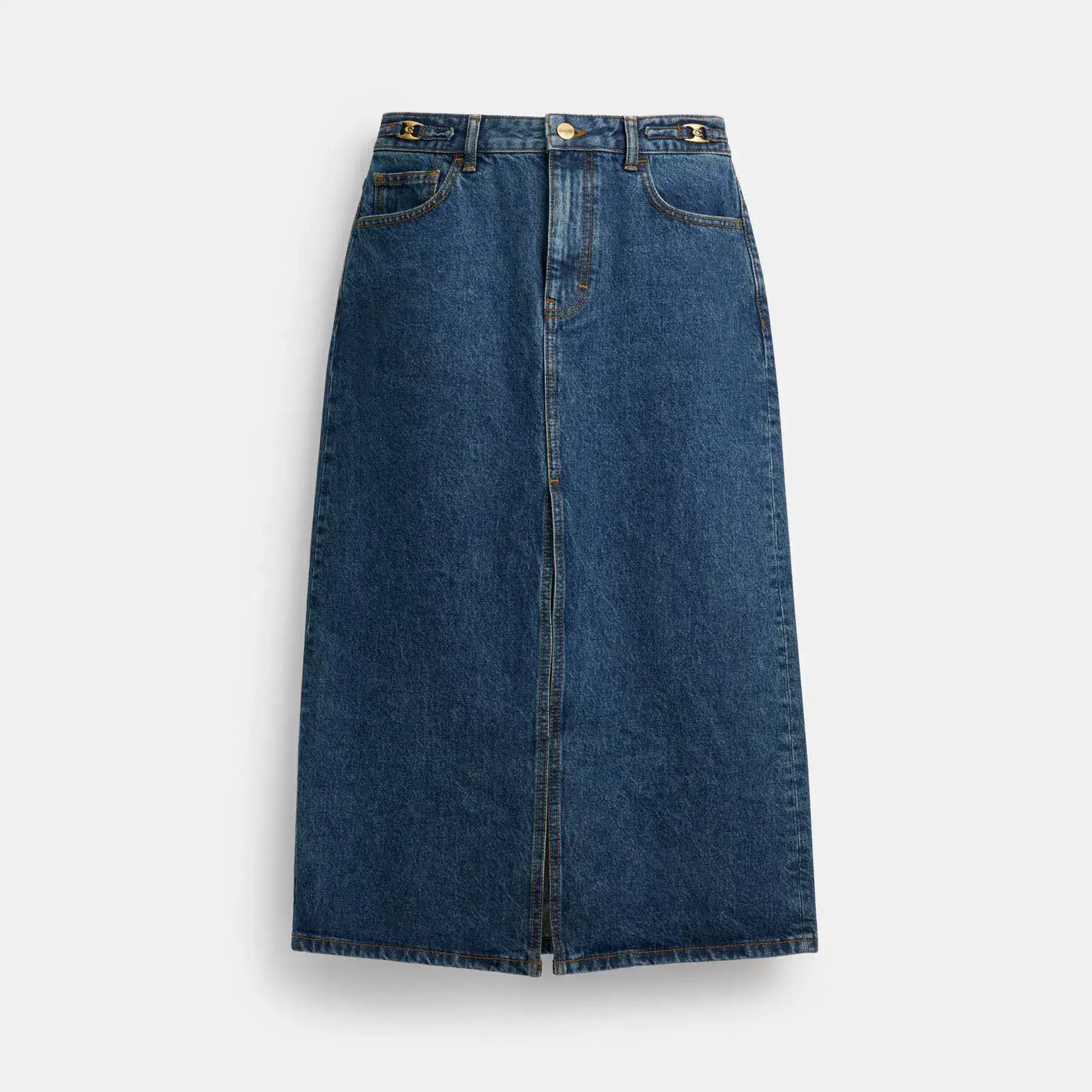 Heritage C Denim Maxi Skirt