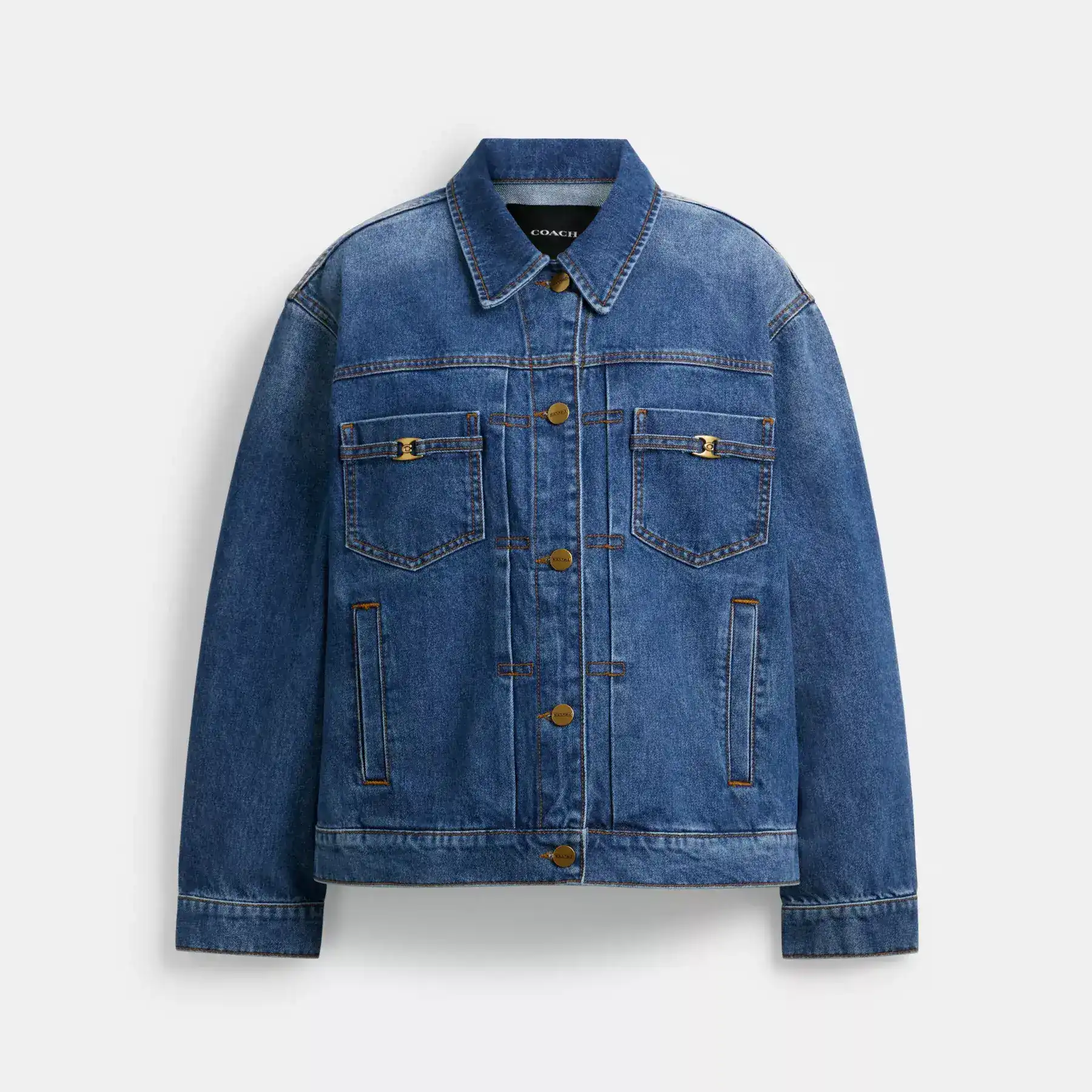 Heritage C Denim Trucker Jacket In Organic Cotton