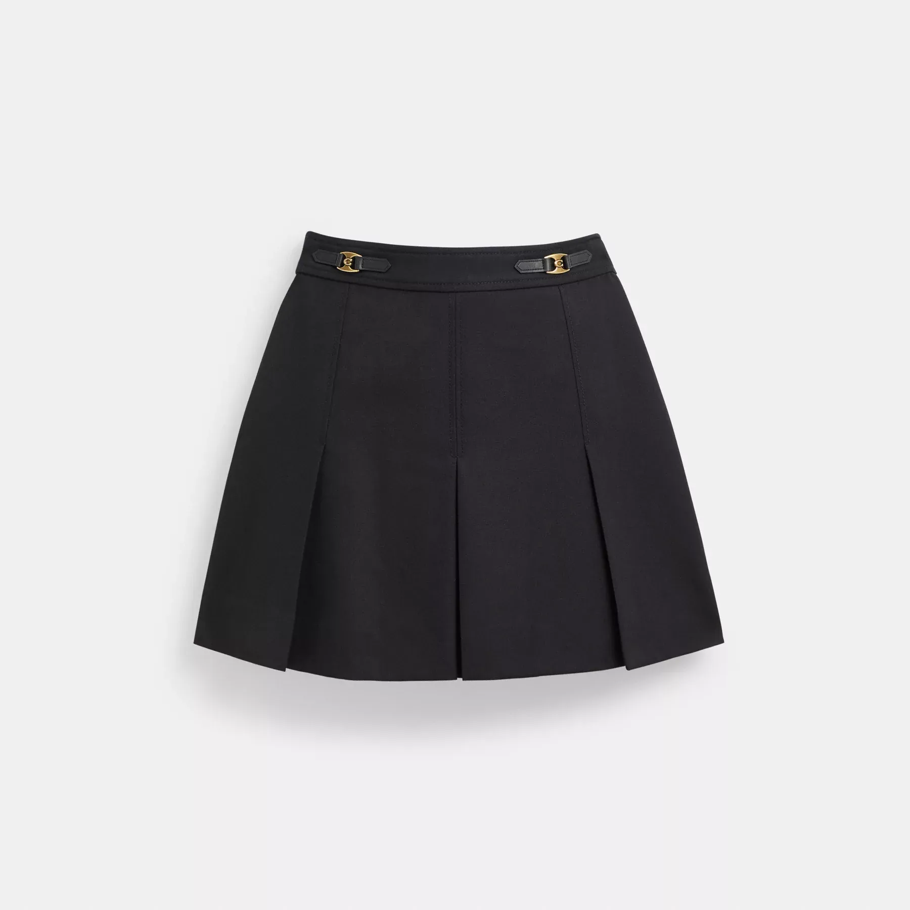Heritage C Pleated Mini Skirt