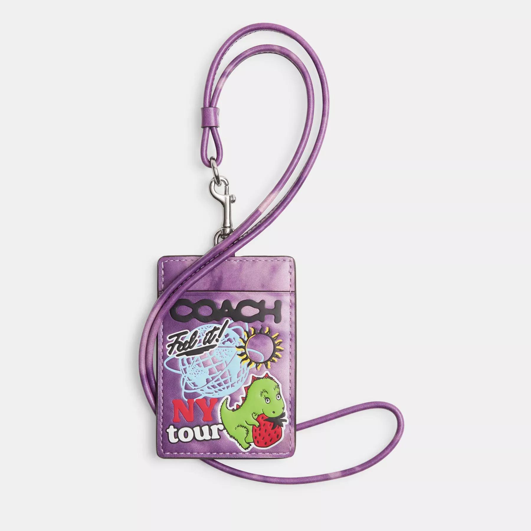 Id Lanyard With Tie-Dye Print