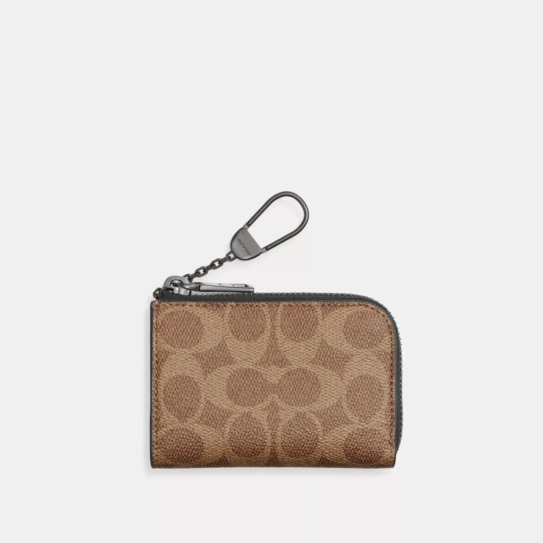L-Zip Key Case In Signature Canvas