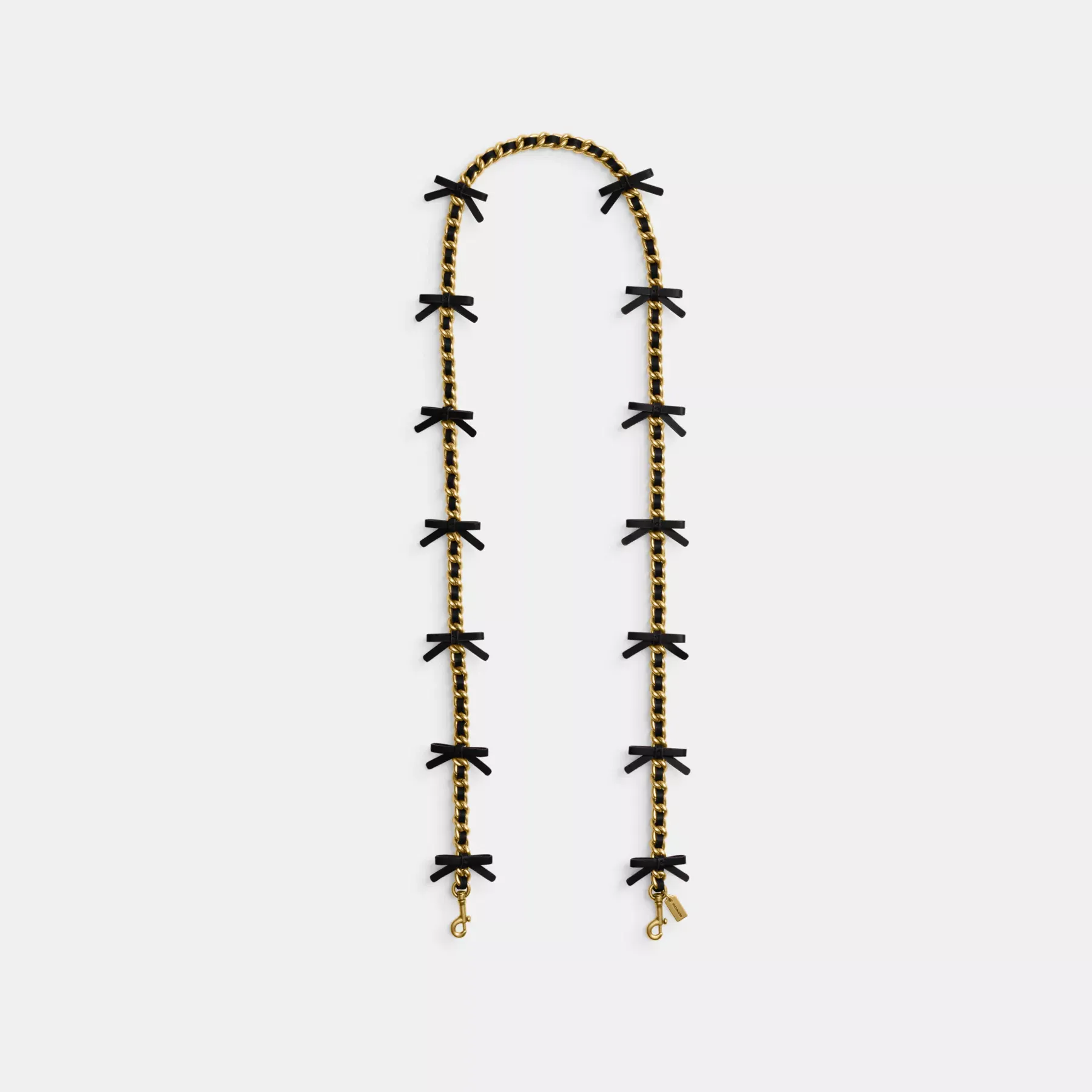 Leather Chain Strap With Bows