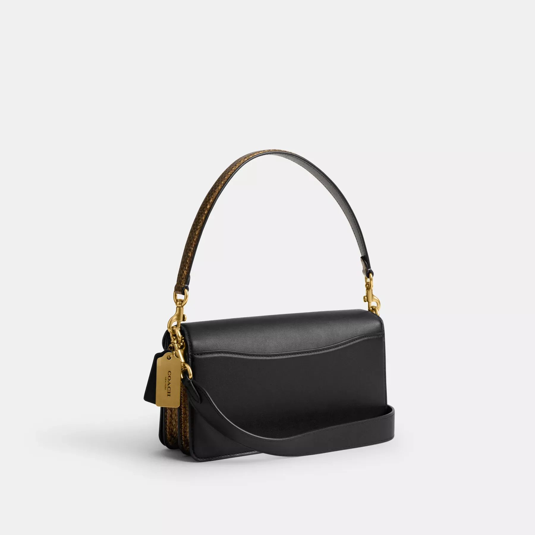 New Year Tabby Shoulder Bag 26 With Snakeskin Detail