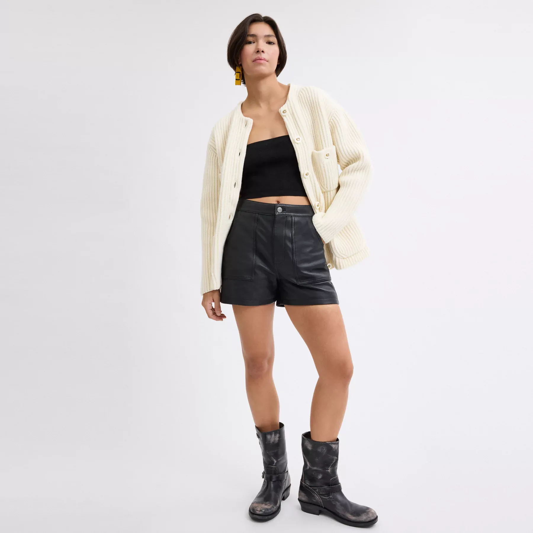 Oversized Pocket Cardigan