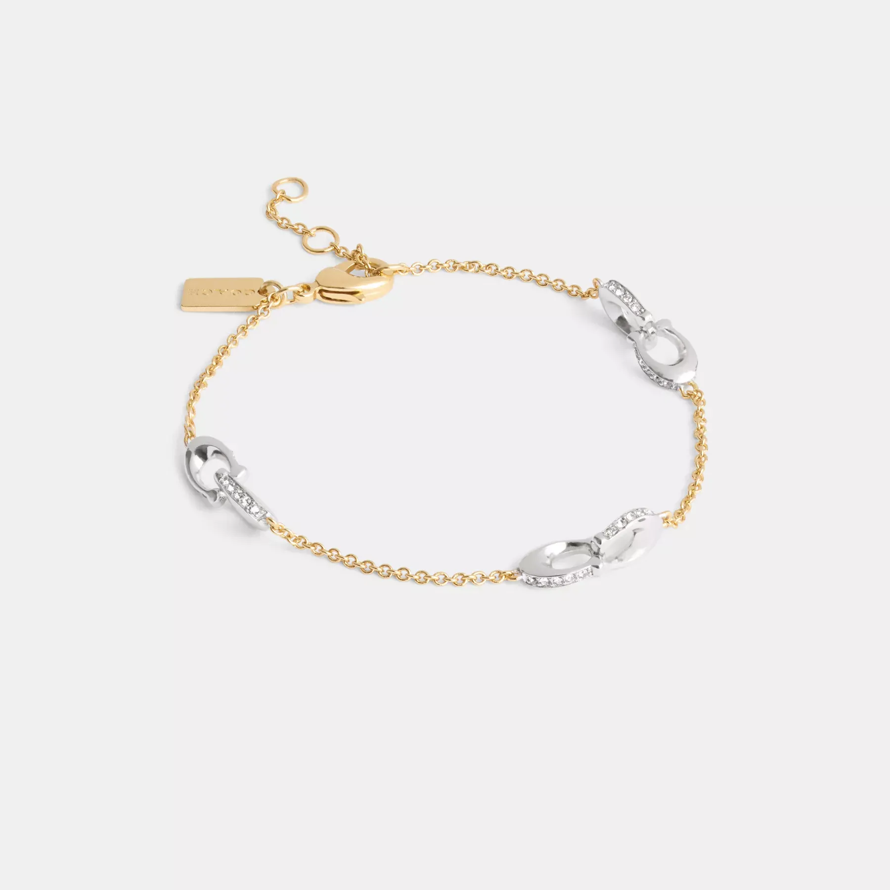 Pavé Signature Chain Bracelet