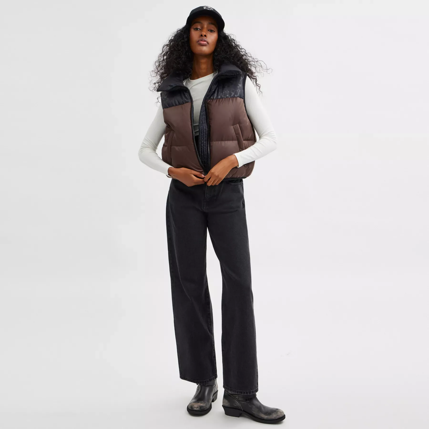 Puffer Vest In Recycled Polyamide