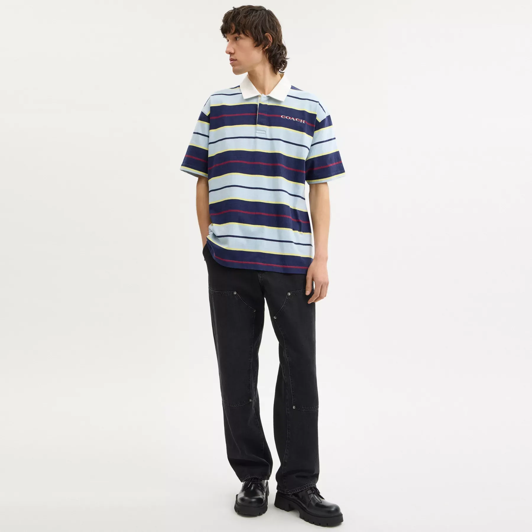 Relaxed Striped Polo