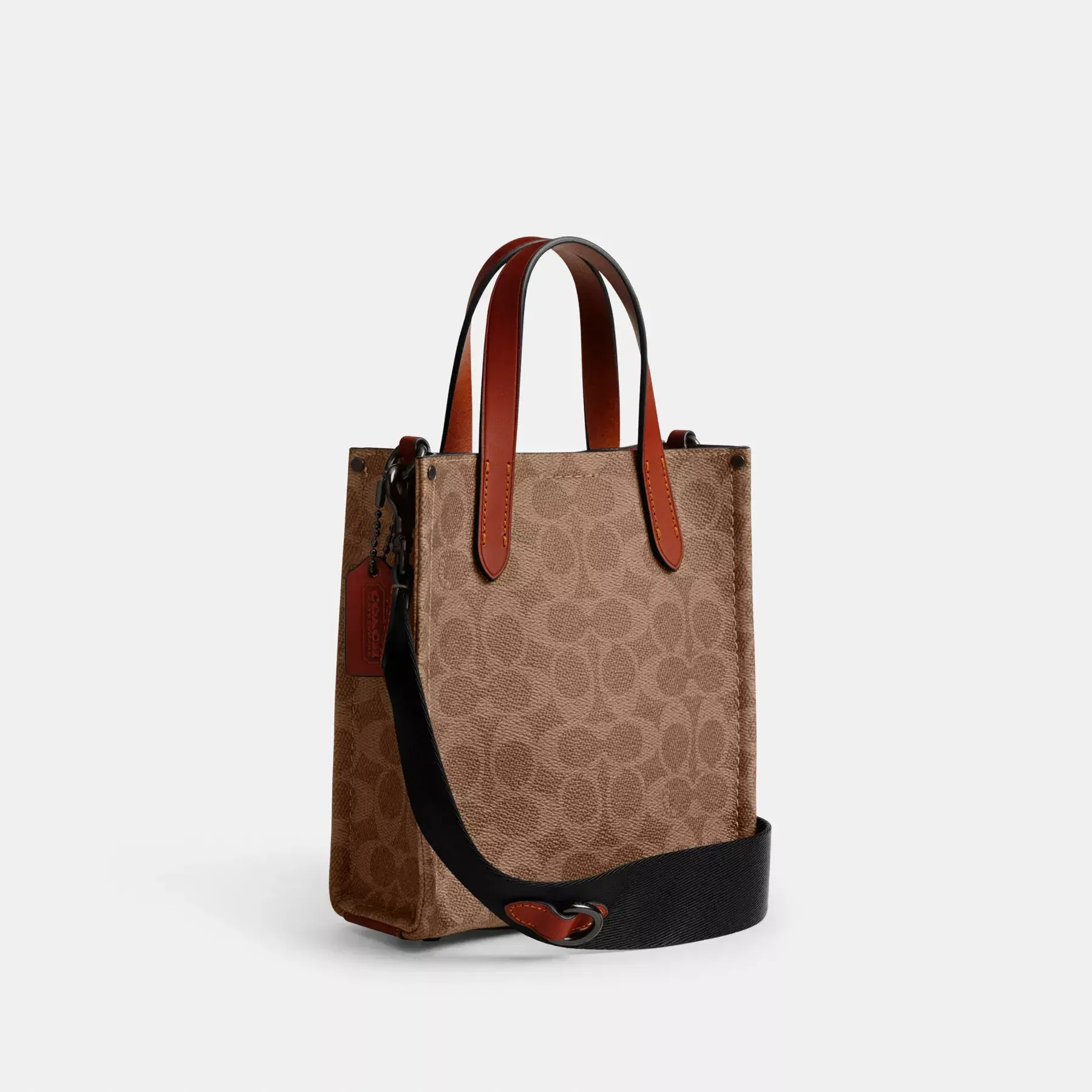 Relay Tote Bag 17 In Signature Canvas With Coach Graphic