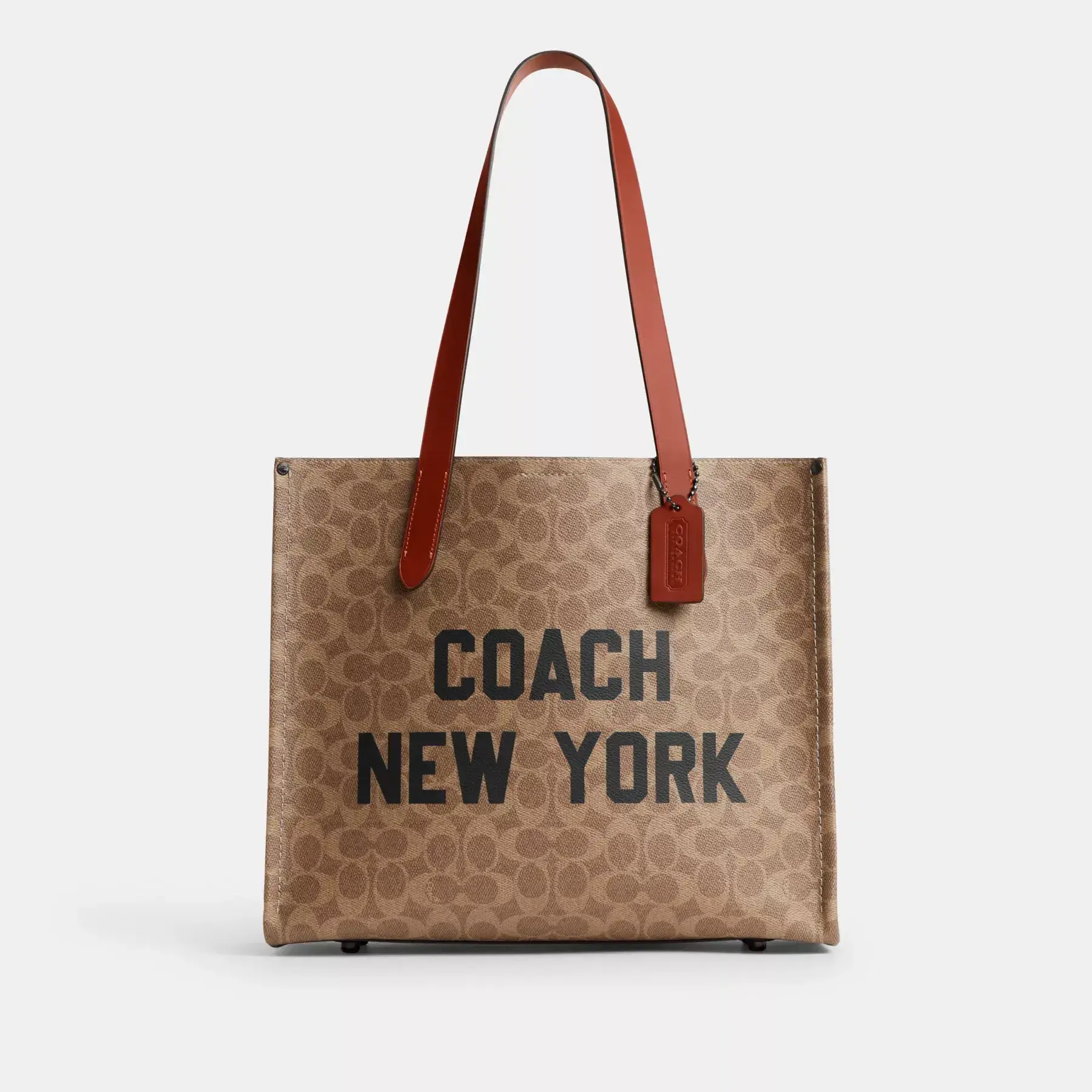 Relay Tote Bag 34 In Signature Canvas With Coach Graphic