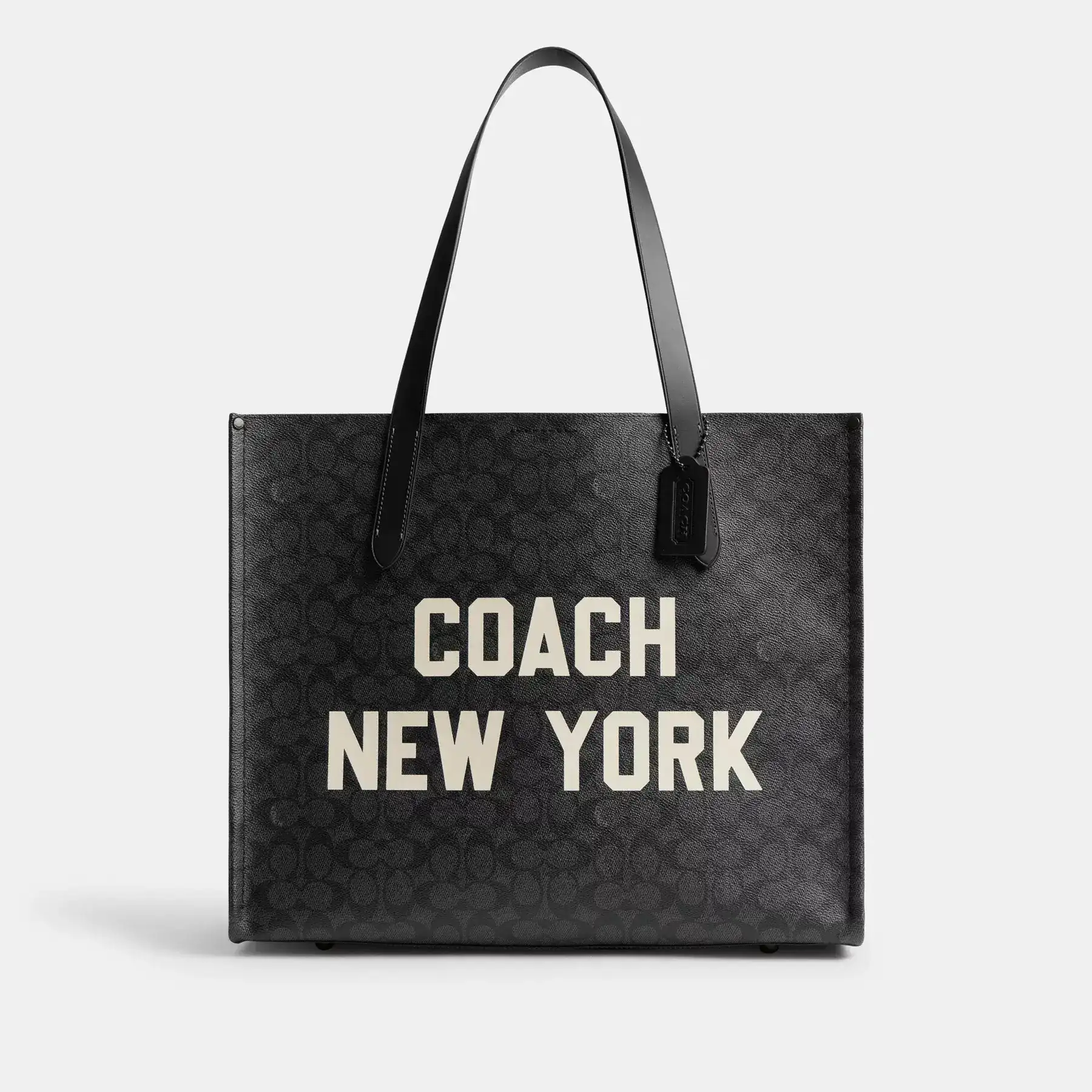 Relay Tote Bag In Signature Canvas With Coach Graphic