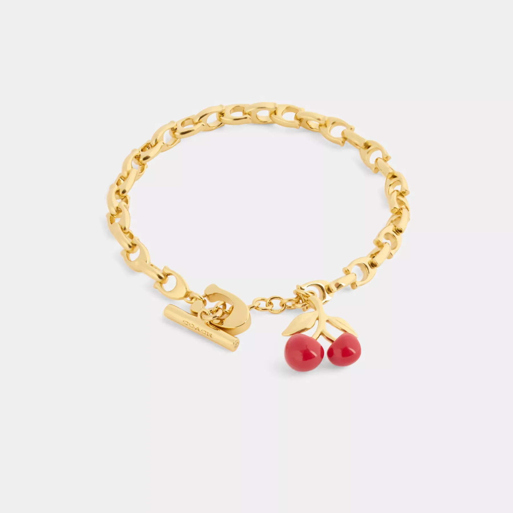 Resin Cherry Signature Chain Bracelet