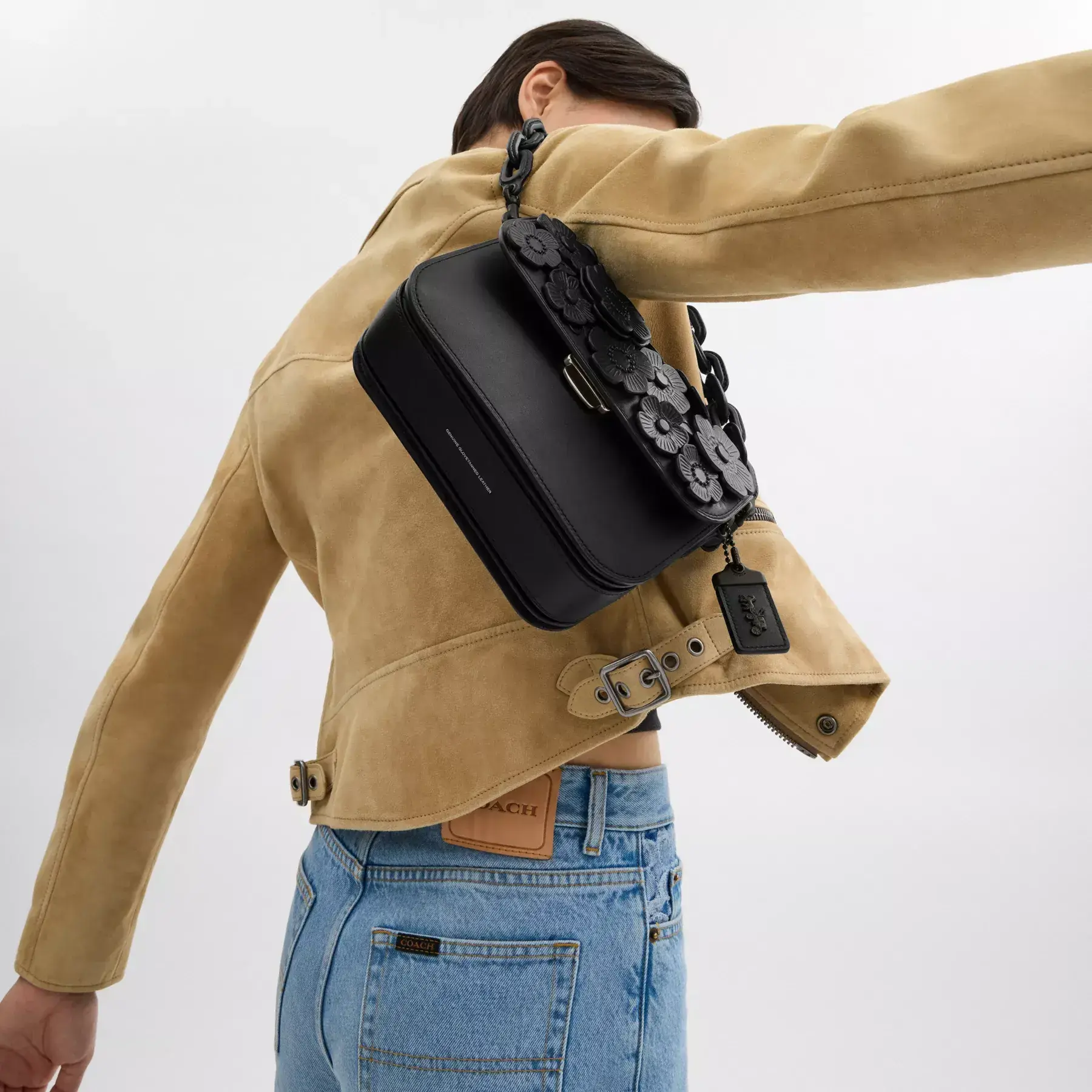 Rogue Top Handle Bag With Tea Rose Rogue Top Handle Bag With Tea Rose