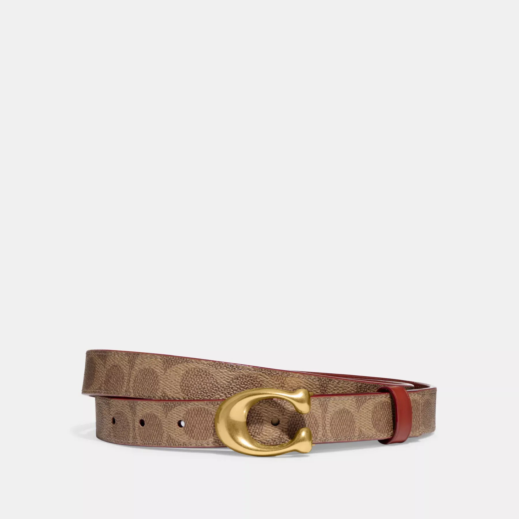 Sculpted C Buckle Cut-To-Size Reversible Belt, 25mm