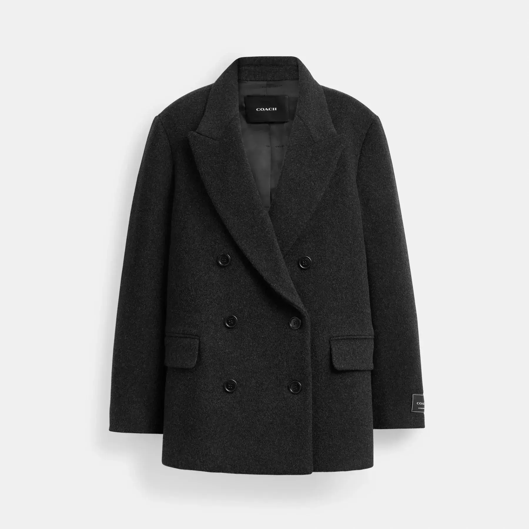 Short Coat In Recycled Wool