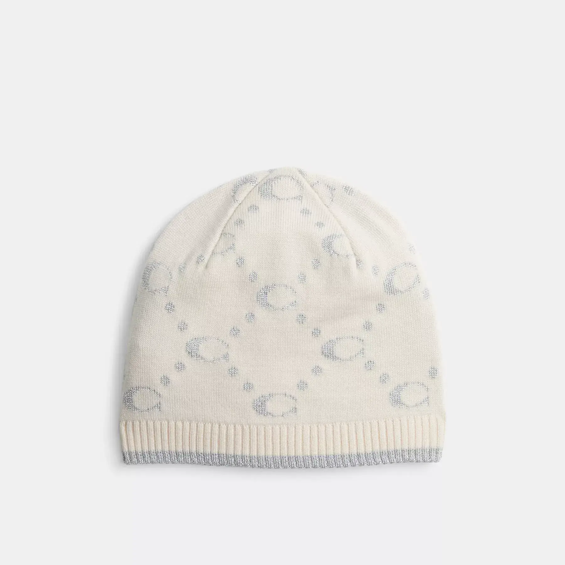 Signature Metallic Knit Beanie