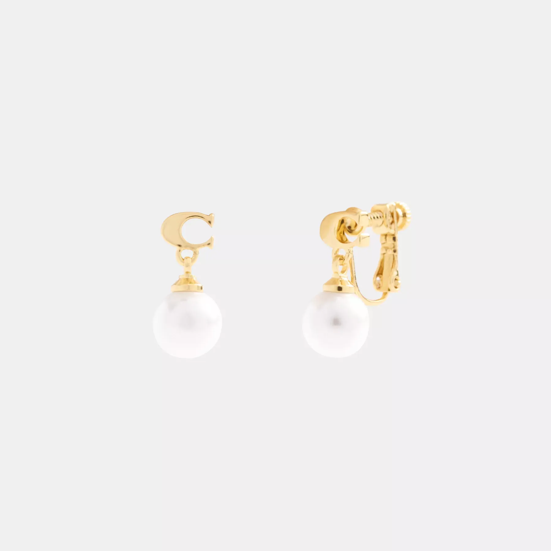 Signature Pearl Drop Clip-On Earrings