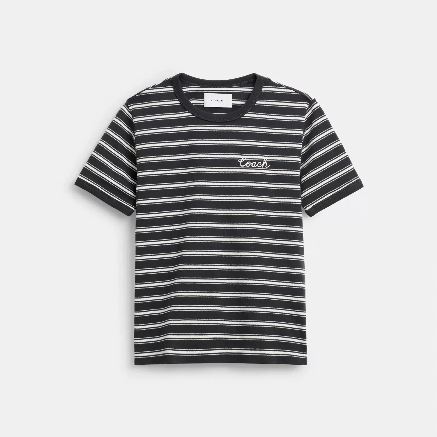 Striped Signature Ringer T-Shirt In Organic Cotton