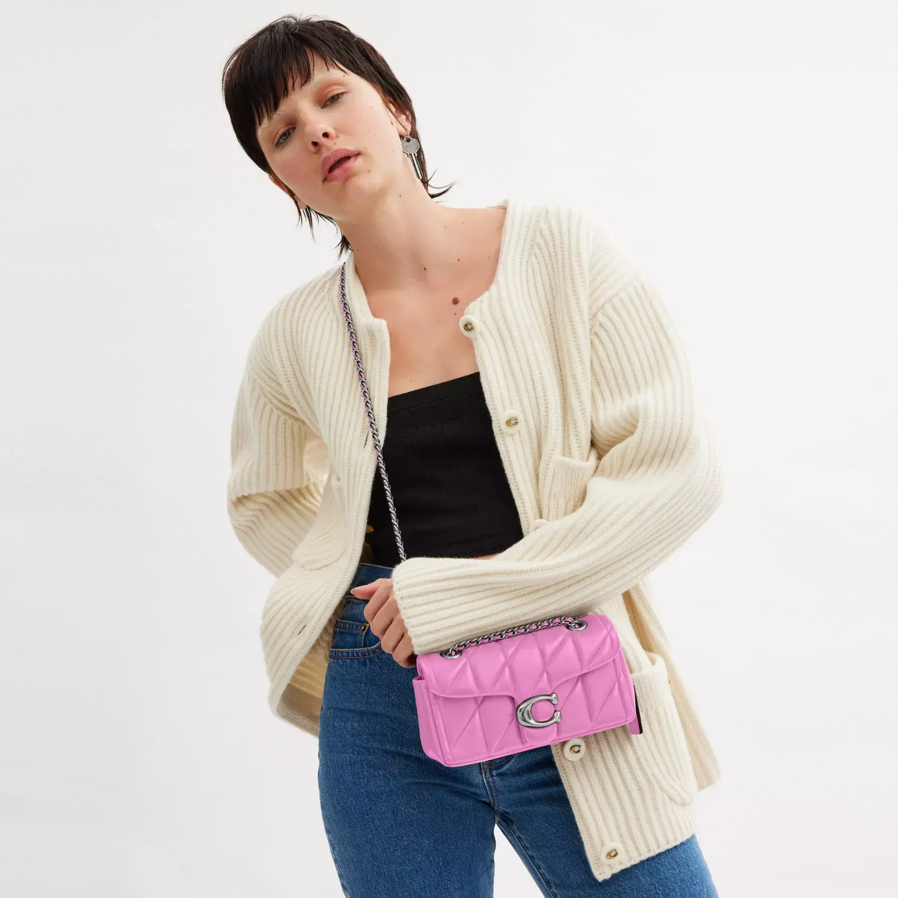 Tabby Shoulder Bag 20 With Pillow Quilting Tabby Shoulder Bag 20 With Pillow Quilting