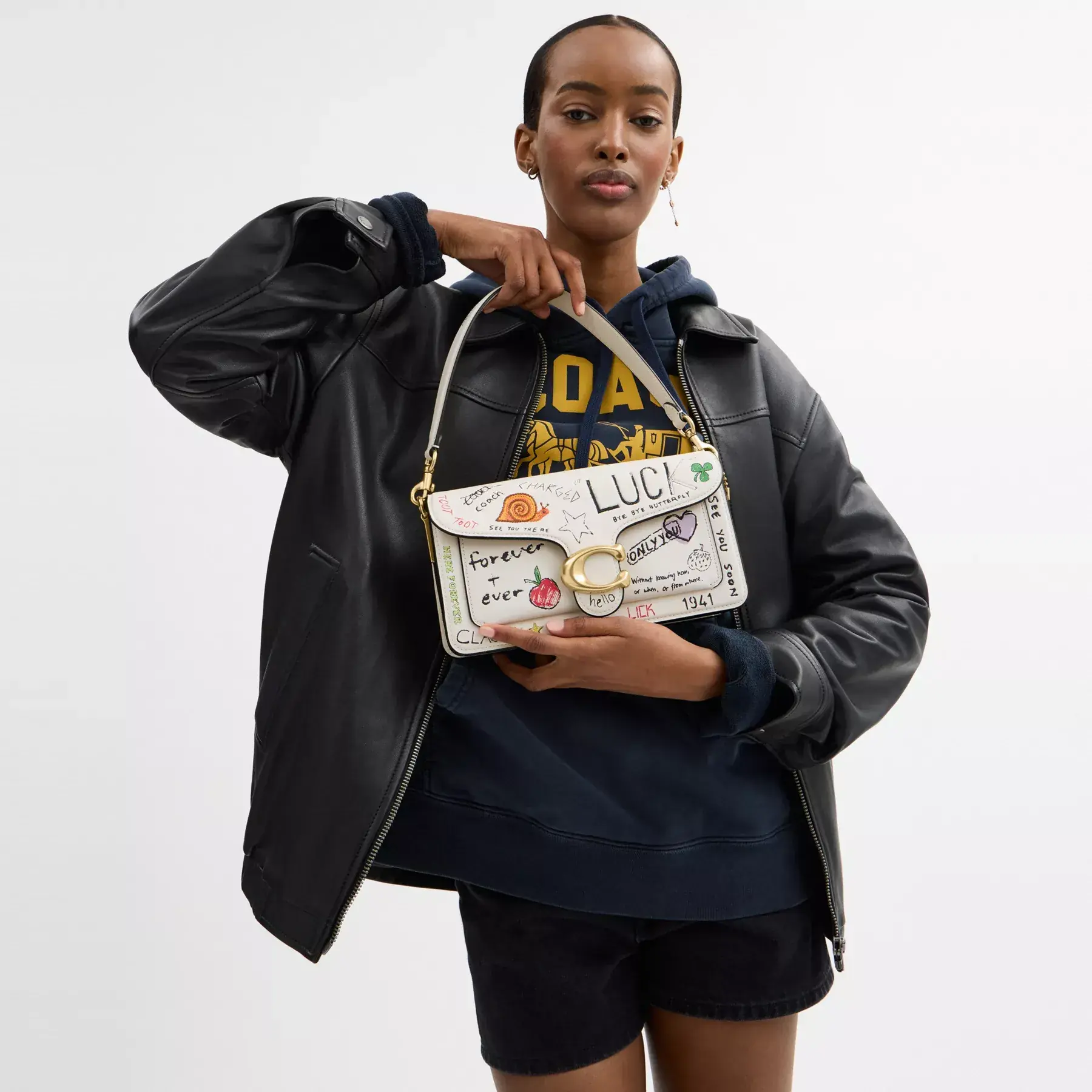 Tabby Shoulder Bag 26 With Sketch Print Tabby Shoulder Bag 26 With Sketch Print