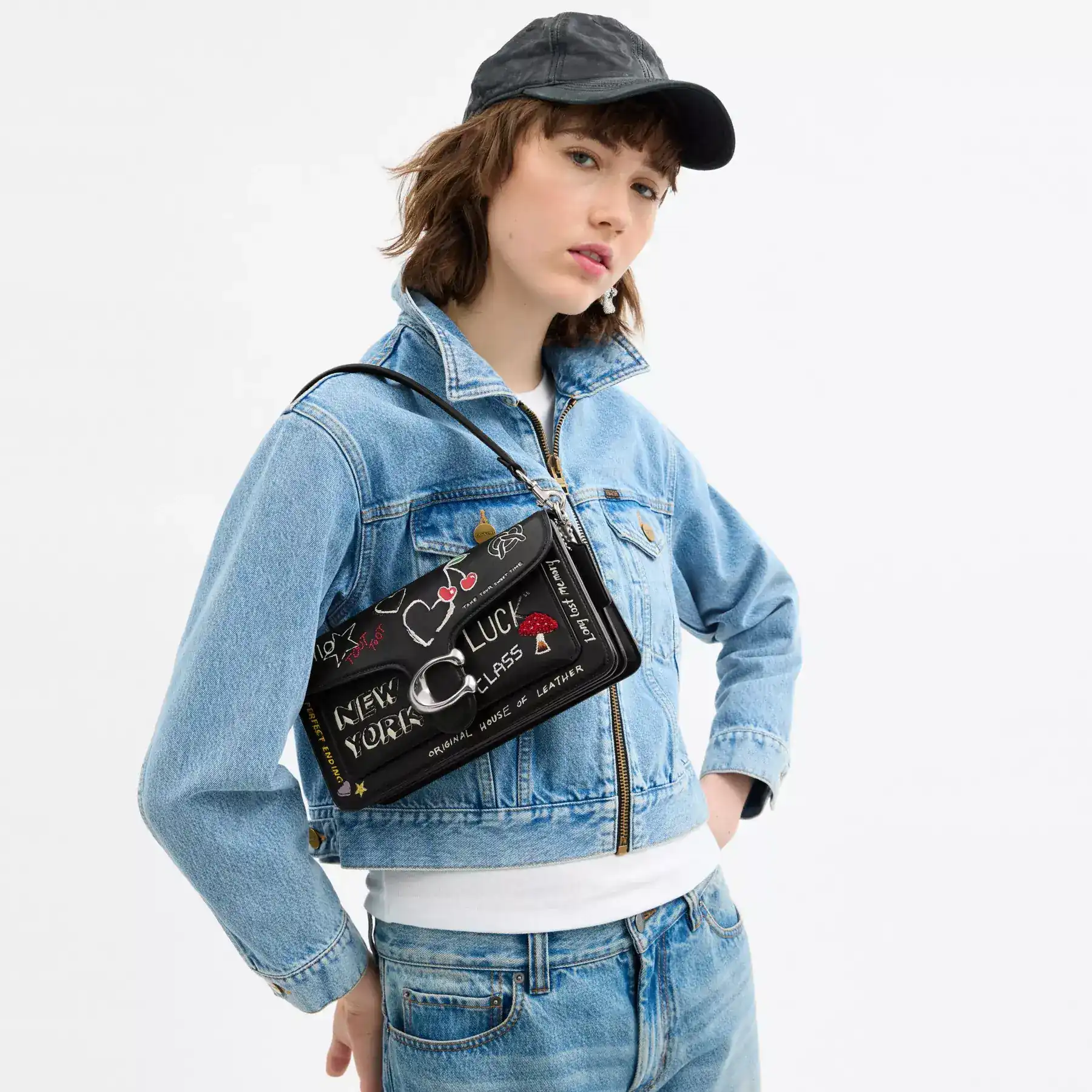 Tabby Shoulder Bag 26 With Sketch Print Tabby Shoulder Bag 26 With Sketch Print