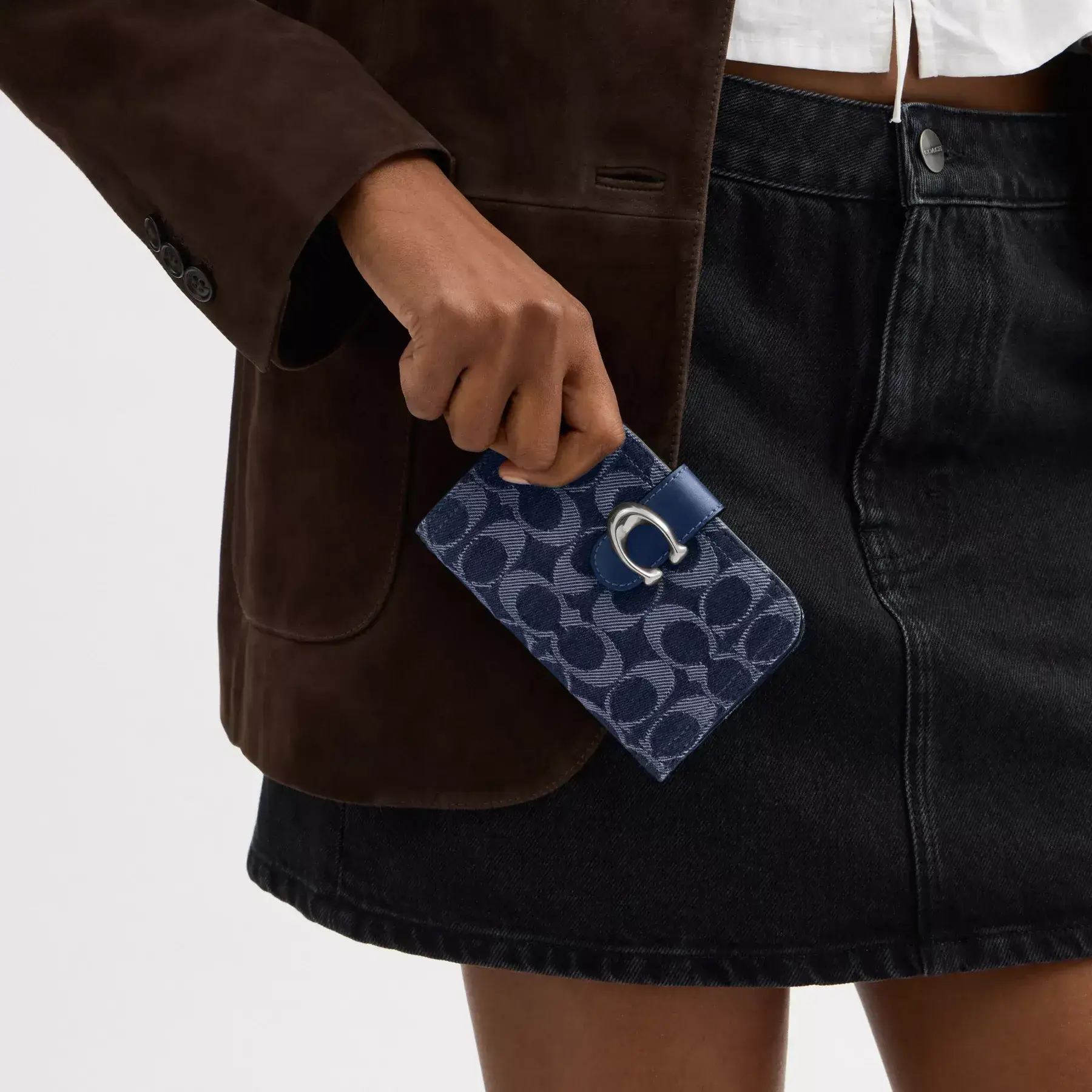Tabby Wallet In Signature Denim Tabby Wallet In Signature Denim