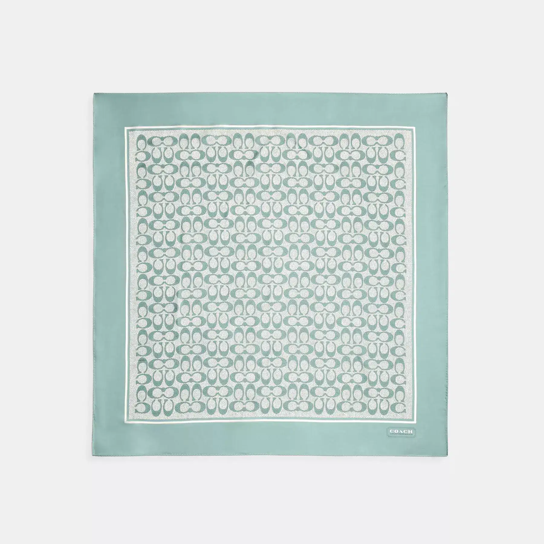 Vintage Signature Print Silk Square Scarf